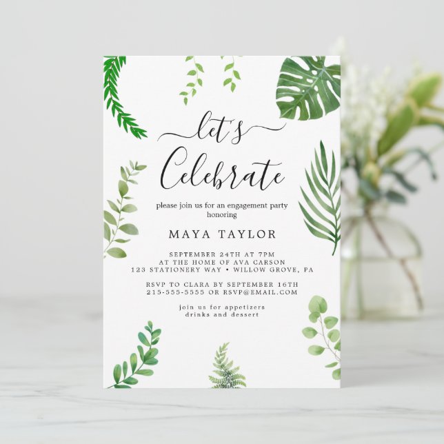 Invitación Fiesta de verano de la guirnalda del girasol (Anverso de pie)