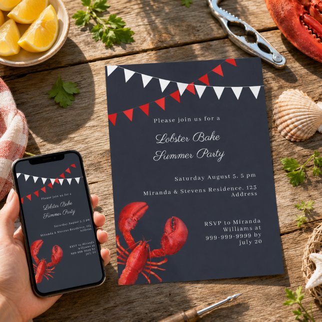 Invitación Fiesta de Verano de Langostinos (Subido por el creador)