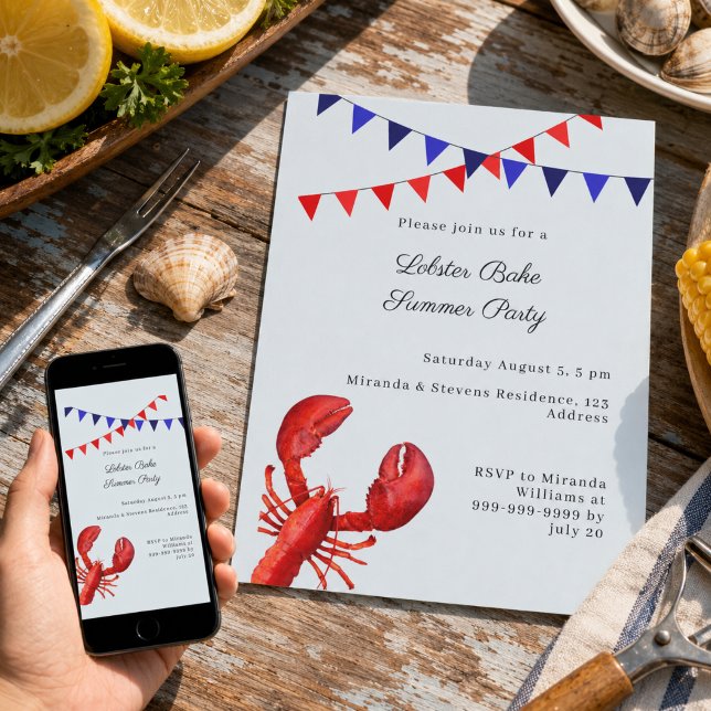 Invitación Fiesta de Verano de Langostinos (Subido por el creador)