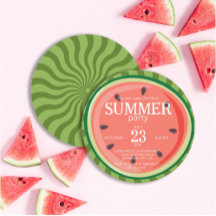 Fiesta de verano de Red Green Watermelon Slices
