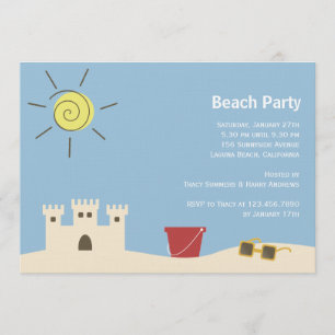 Invitación Fiesta de verano de Sandcastle