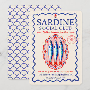 Invitación Fiesta de Verano del Club Social de Sardinas Itali
