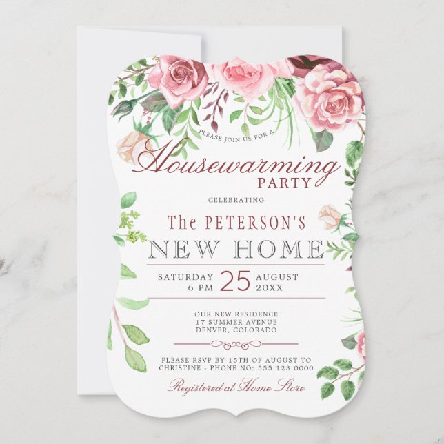 Invitación Fiesta de verano del Floral Garden (Anverso)