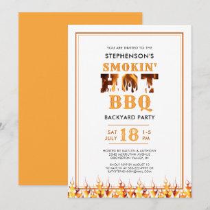 Invitación Fiesta de verano del patio trasero para fumadores