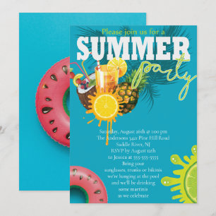 Invitación Fiesta de verano divertido