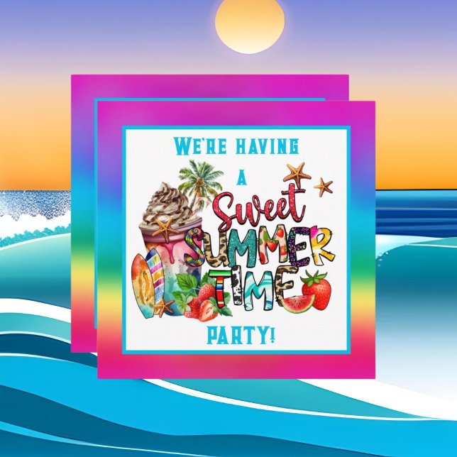 Invitación fiesta de verano dulce (Subido por el creador)