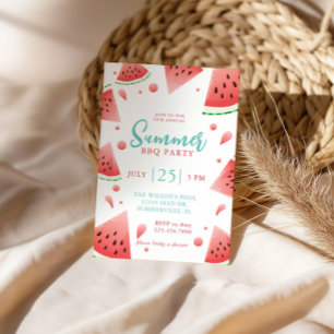 Invitación Fiesta de Verano en el Jardín con Sandía