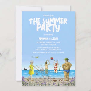 Invitación Fiesta de Verano en la Playa