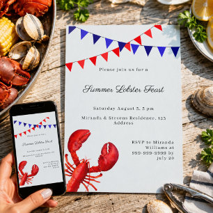 Invitación Fiesta de Verano Fiesta de Langostinos