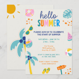 Invitación Fiesta de Verano Hola 