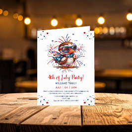 Invitación Fiesta de verano patriótica estadounidense del águ