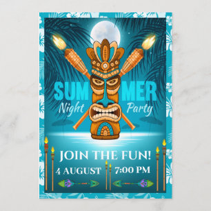 Invitación Fiesta de Verano - Ver al Dorso