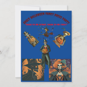 Invitación Fiesta de Vestidos de Adultos de Halloween