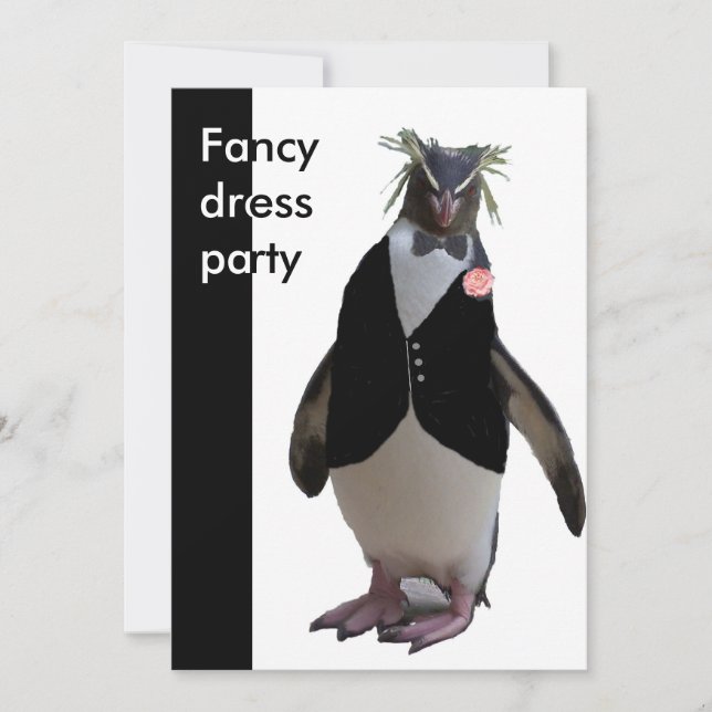 Invitación - fiesta de vestimenta elegante (Anverso)