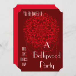 Invitación fiesta de vestimenta indio de Bollywood