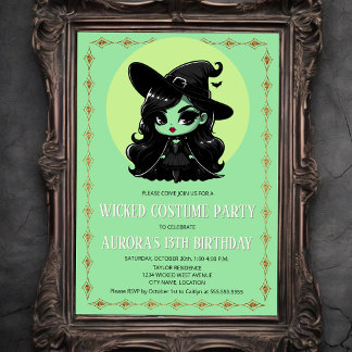 Invitación Fiesta de vestuario malvado