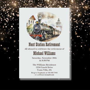 Invitación Fiesta de viajes de jubilados Estación siguiente