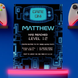 Invitación Fiesta de videojuegos de la marina moderna de Guay