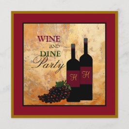 Invitación Fiesta de vino y vino