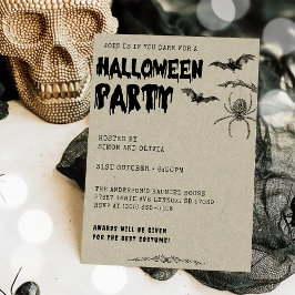 Invitación Fiesta de Vintage de Halloween para adultos