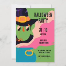 Fiesta de vintage de retro pop Halloween