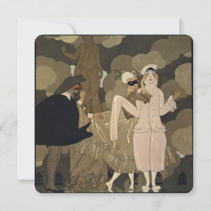 Invitación Fiesta de vintage formal de disfraces de mascarada