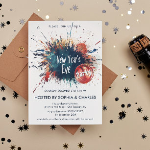 Invitación Fiesta de víspera de Año Nuevo de Arte Callejero