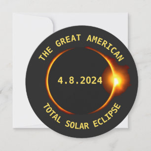 Invitación Fiesta de visualización de eclipse solar total 4.8