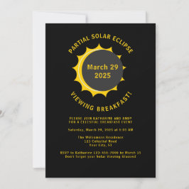 Invitación Fiesta de visualización del Eclipse solar de marzo