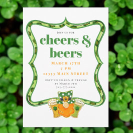 Invitación Fiesta de vítores y cervezas de San Patricio