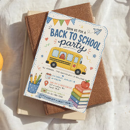 Invitación fiesta de vuelta al colegio