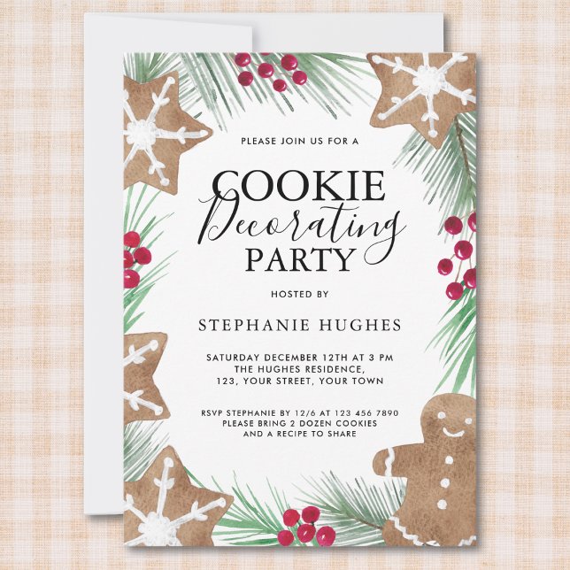 Invitación Fiesta decorador de cookies navidades (Subido por el creador)