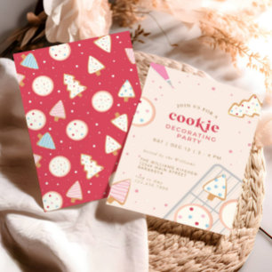 Invitación Fiesta decorador de cookies navidades