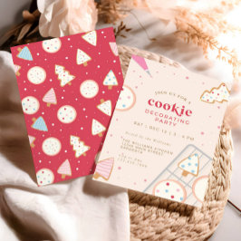 Invitación Fiesta decorador de cookies navidades