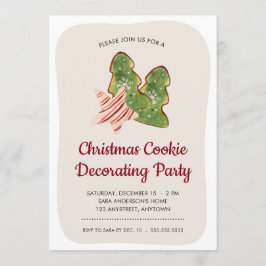Invitación Fiesta decorador de cookies navidades