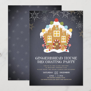 Invitación Fiesta decorativo de la casa de los panes