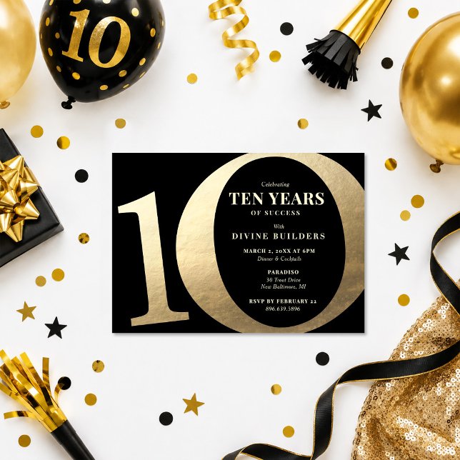 Invitación Fiesta del 10º Aniversario (Subido por el creador)