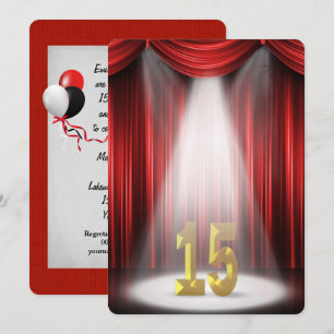 Invitación fiesta del 15° Aniversario del Boda