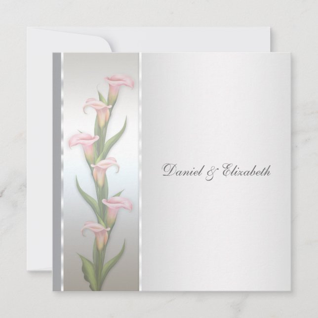 Invitación Fiesta del 25º aniversario de Calla Lily (Anverso)