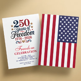 Invitación Fiesta del 250 Aniversario de América