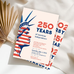 Invitación fiesta del 250 aniversario de la Estatua de la Lib