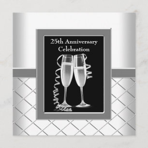 Invitación Fiesta del 25° Aniversario de la Plata de Champagn