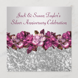 Invitación Fiesta del 25 Aniversario de Rosas de Plata
