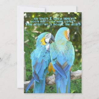 Invitación Fiesta del 30º Aniversario de Boda/-Humor del loro