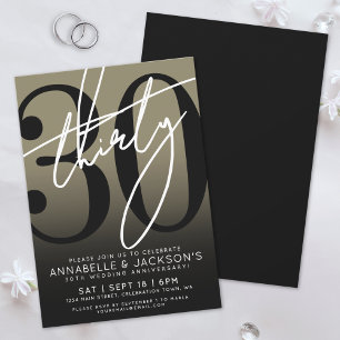 Invitación Fiesta del 30 Aniversario de Black Gold