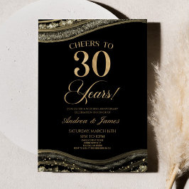 Invitación Fiesta del 30 aniversario de la Black Gold Agate