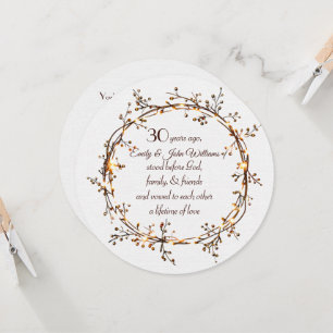 Invitación fiesta del 30° Aniversario de la floración del oto