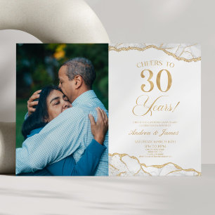 Invitación Fiesta del 30 aniversario de la White Gold Agate