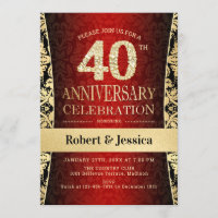 fiesta del 40 aniversario - Ruby Red Gold Black