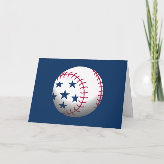 Invitación Fiesta del 4 de Julio de béisbol (Anverso)